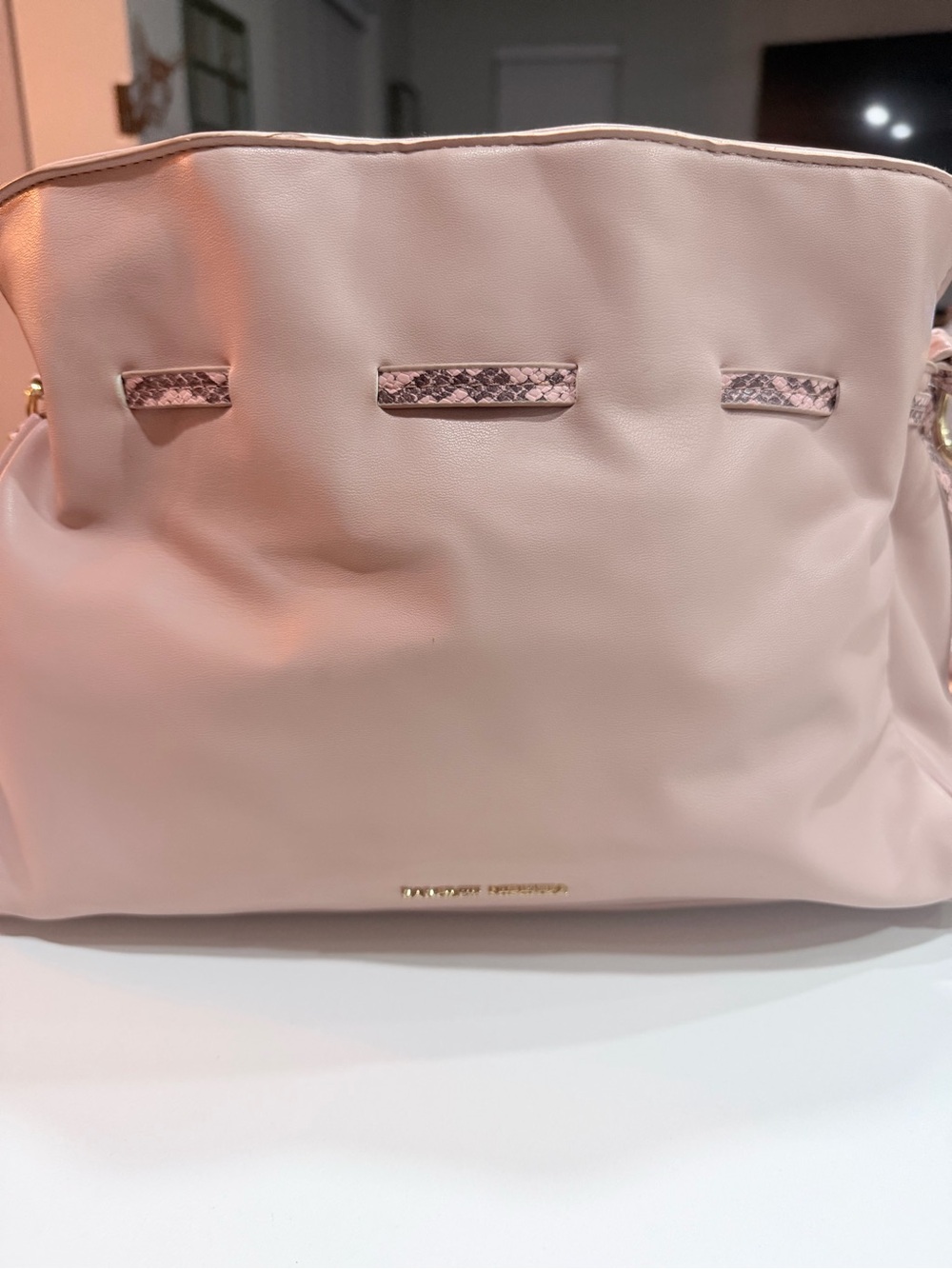 Badgley Mischka Solid Snake Combo Satchel / Shoulder Bag